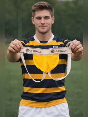 G. Fraga Palm Springs CA Designer Sample Jock Jockstap Underwear Yellow Size 36